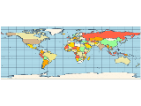 Map equirectangular projection